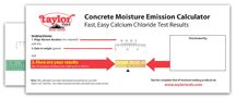 taylor 625 moisture emission calculator